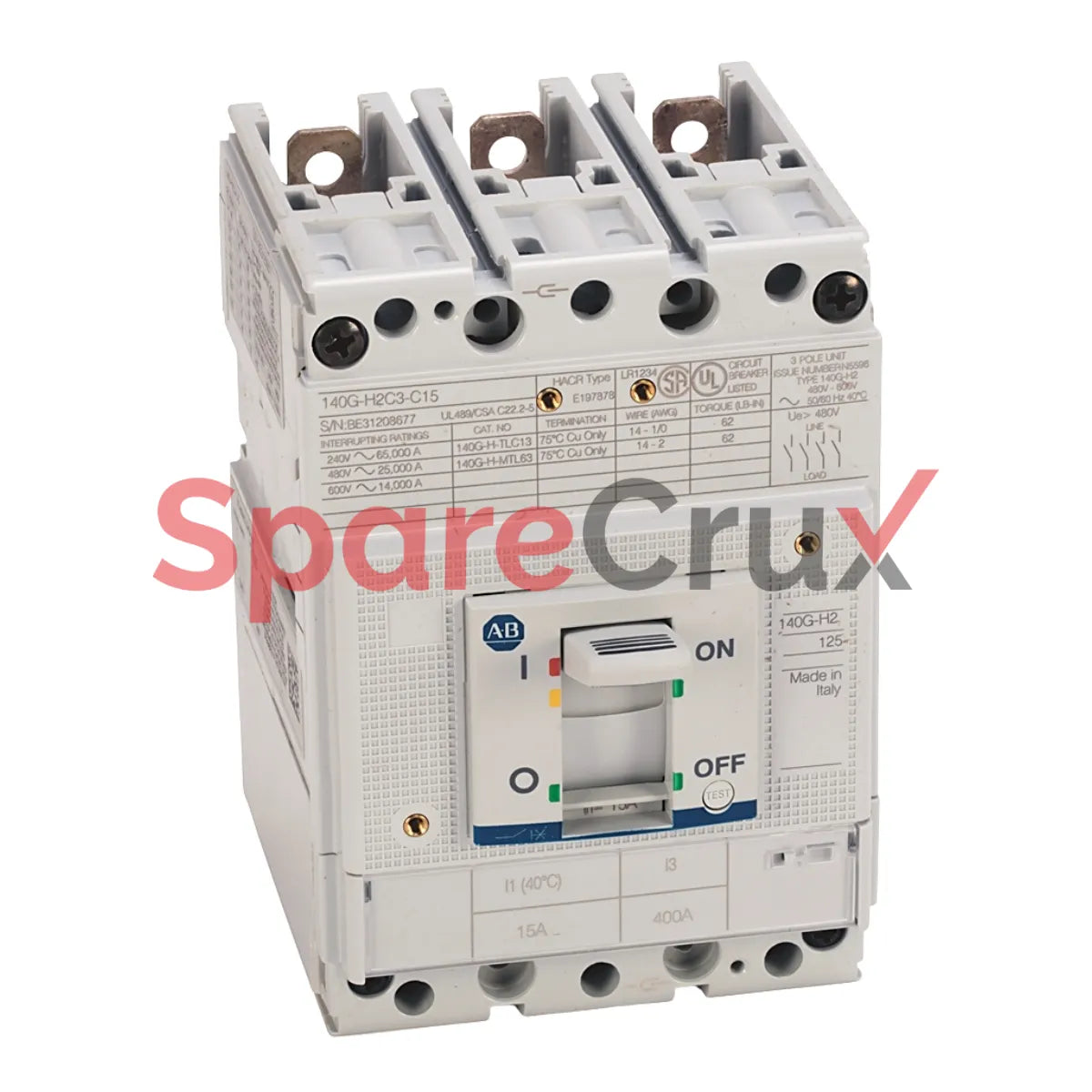 140G-H2C3-C50 | ALLEN BRADLEY | 140G 125A H Frame Molded Case Ckt-Bkr