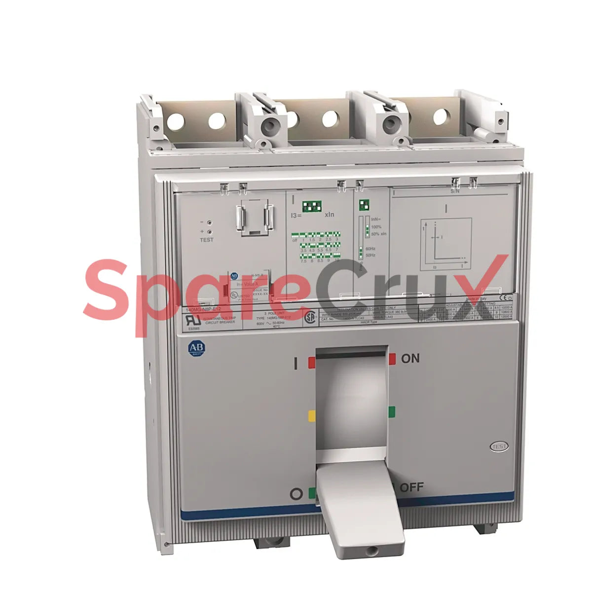 140MG-N8P-E12-SA-AJ | ALLEN BRADLEY | Motor Protection Circuit Breaker, N Frame, 12 A, Thermal Magnetic, 600V, 3-Pole, With Alarm, Auxiliary Contacts