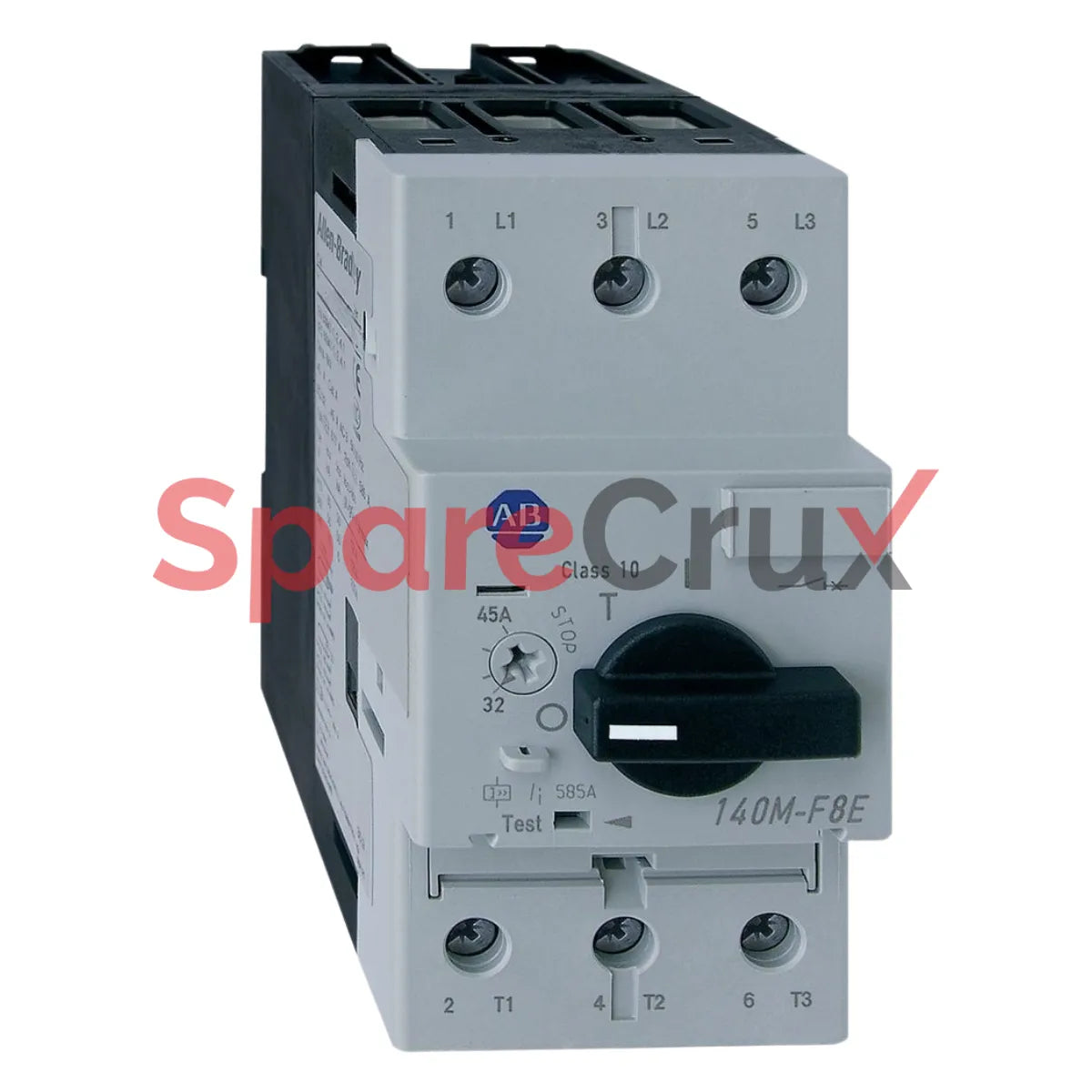 140M-F8E-C45-MT | ALLEN BRADLEY | Motor Protection Circuit Breaker, F Frame, 32 - 45 A, Standard Magnetic Trip (Fixed at 13 x Ie), High Performance, Standard Bus Bar Mount, Top Feed