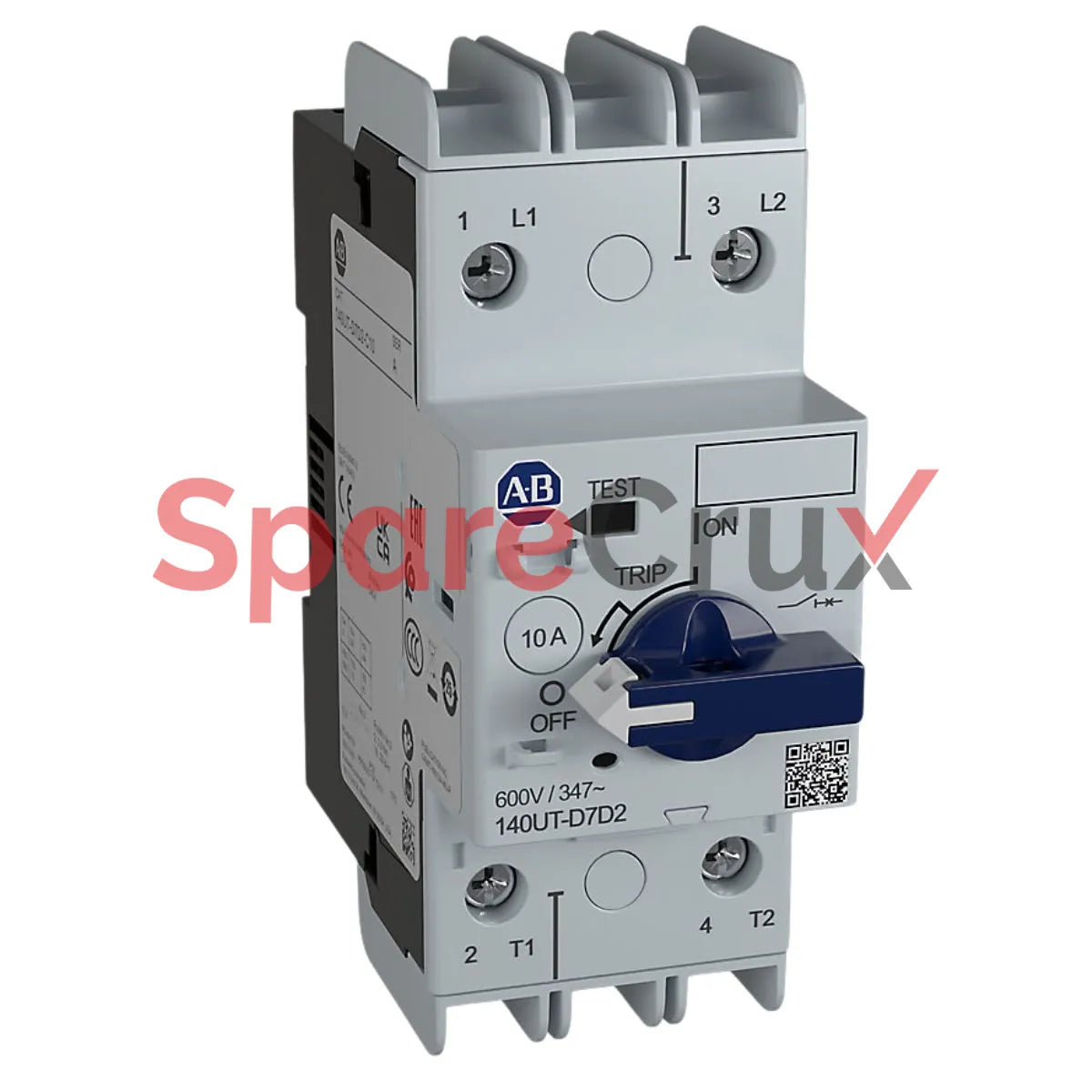 140UT-D7D2-B10 | ALLEN BRADLEY | 2-Pole, 10A Current Limiting Circuit Breaker, D-Frame