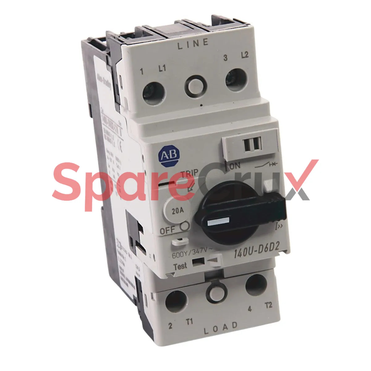 140U-D6D2-C20 | ALLEN BRADLEY | 140U Motor Protection Circuit Breaker, D Frame, Control Function, 20 A