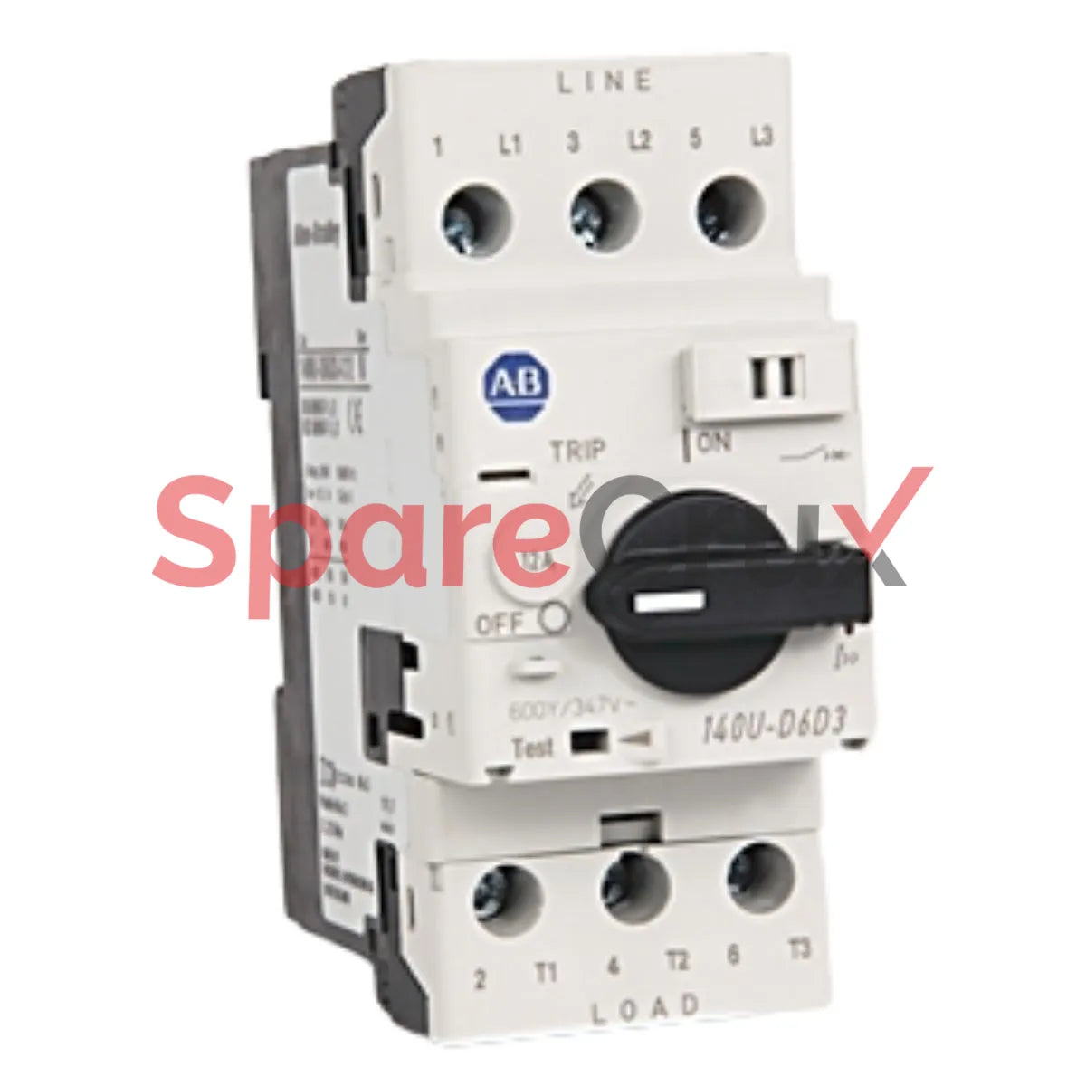 140U-D6D3-C12 | ALLEN BRADLEY | 140U Motor Protection Circuit Breaker, D Frame, Control Function, 12 A