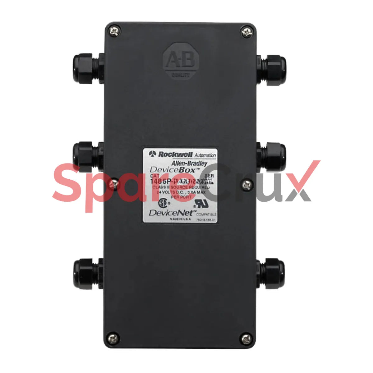 1485P-P8T5-T5-EF | ALLEN BRADLEY | Dérivation DeviceNet, micro mâle droit vers micro mâle droit, 5 broches, gaine PVC grise avec terminaison de ligne