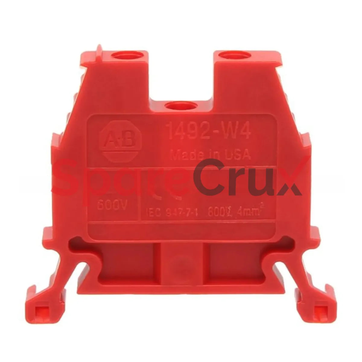 1492-W4-RE | ALLEN BRADLEY | SPM Wiring Terminal Block, 4mm, Screw Type, Red, High-Quality Terminals for Effective Power Management in Electrical Systems