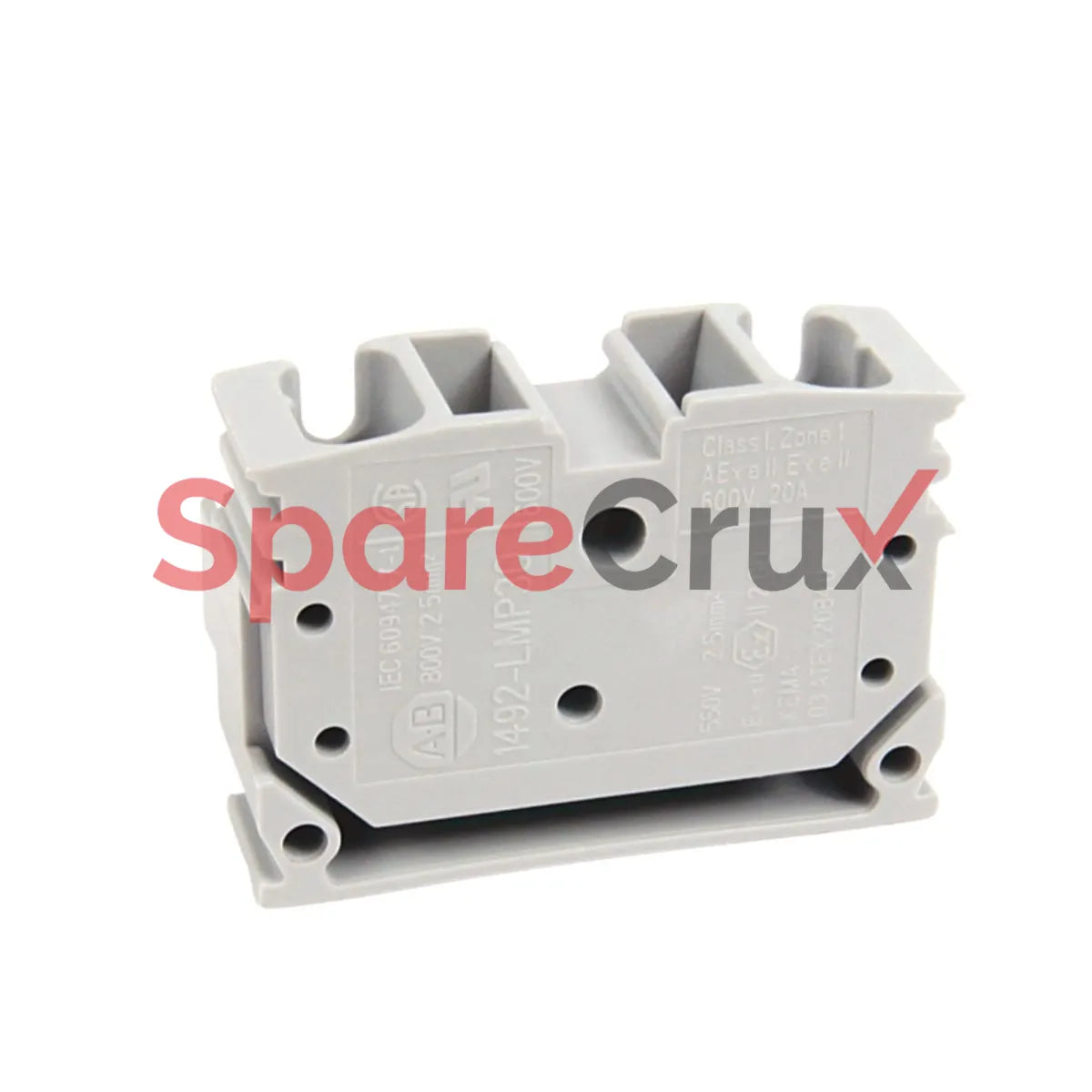 1492-LMP3QE | ALLEN-BRADLEY | Mini Surf Mnt Feed-Thru End Blk 4 Pts