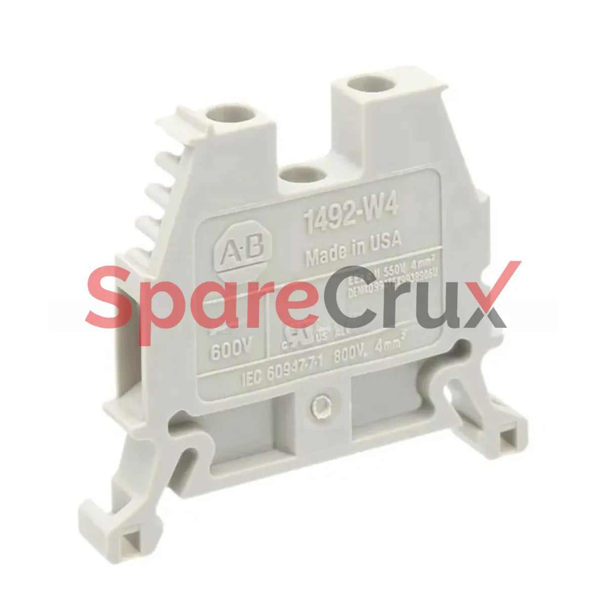 1492-W4-W | ALLEN BRADLEY | SPM Wiring Terminal Block, 4mm, Screw Type, White, Provides Reliable and Safe Electrical Connections in Complex Systems
