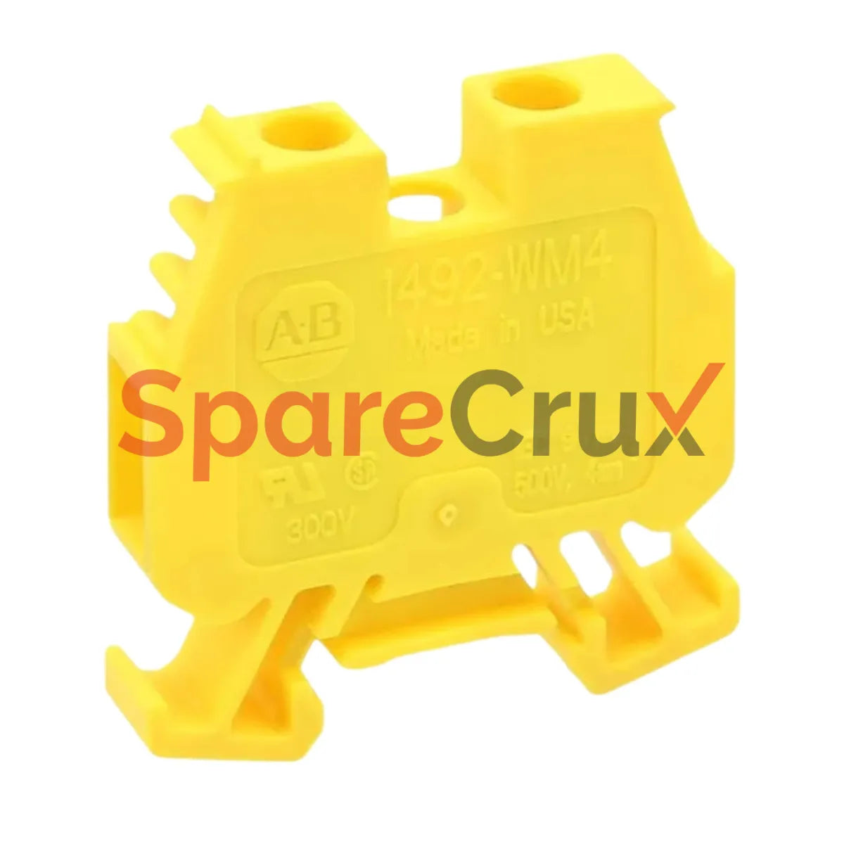 1492-WM4-Y | ALLEN BRADLEY | SPM Wiring Terminal Block, 4mm, Yellow, Provides Safe and Reliable Connections for Electrical Applications