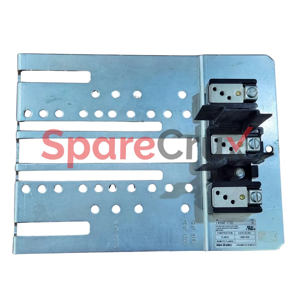 1494F-F30 | ALLEN BRADLEY | Fuse, 30A, Fast Acting, Includes Fuse Components for Overcurrent Protection in Industrial Applications