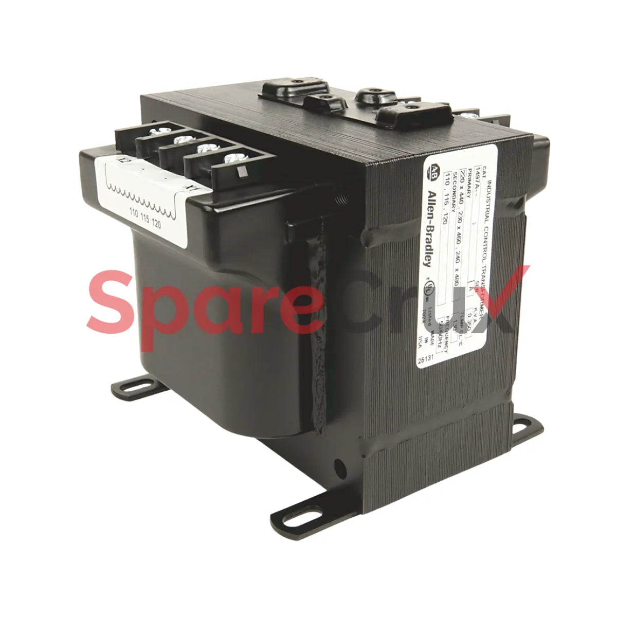 1497A-A8-M18-3-N | ALLEN BRADLEY | Machine Tool Transformer, 100VA, 208/230/480V (50/60Hz) Primary, 2 Primary - 1 Secondary Fuse Blocks