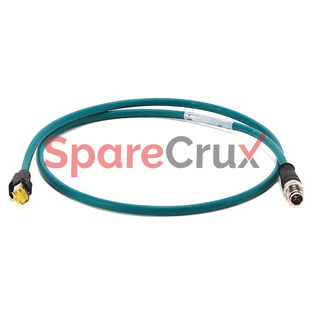 1585D-E8TGDE-1 | ALLEN BRADLEY | Ethernet Cables Cat6, 1000BASE-T, 1000 Mbit/s, 8 Conductors, M12 X-CODE, Right Angle Male, Standard, Right Angle Male, Teal Robotic TPE