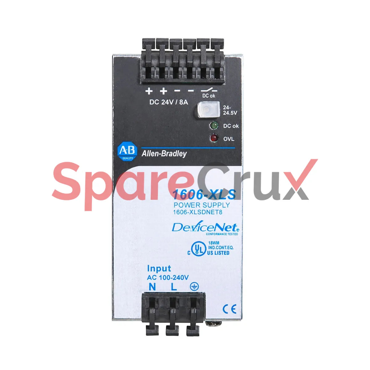 1606-XLSDNET8 | ALLEN BRADLEY | Performance Power Supply, 24V DC, 8A, 192W, Single-Phase Input, DeviceNet® Compatible