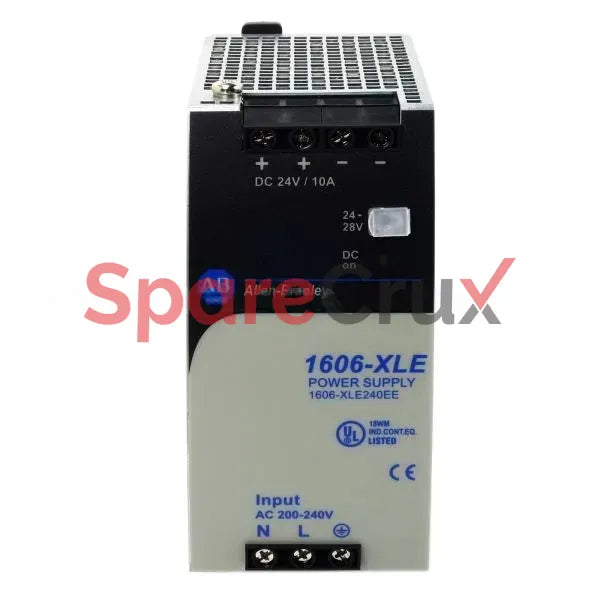 1606-XLE240EE | ALLEN BRADLEY | XLE Power Supply, 24V DC, 10A, 240W, Single-Phase Input, Extended DC Input Range