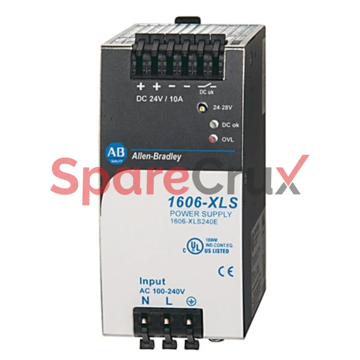 1606-XLS240E | ALLEN BRADLEY | Alimentation à découpage hautes performances, 24 V CC, 10 A, 240 W, entrée monophasée