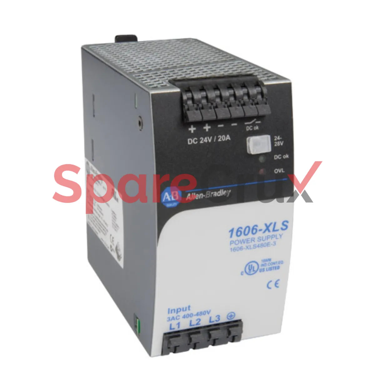 1606-XLS480E-3 | ALLEN BRADLEY | Alimentation à découpage hautes performances, 24 V CC, 20 A, 480 W, tension d'entrée triphasée 380-480 V CA