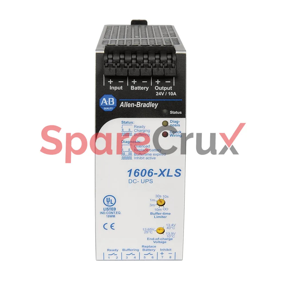 1606-XLS480-UPS | ALLEN BRADLEY | Alimentation à découpage hautes performances avec onduleur 12 V CC intégré, 24 V CC, 20 A, 480 W, entrée monophasée