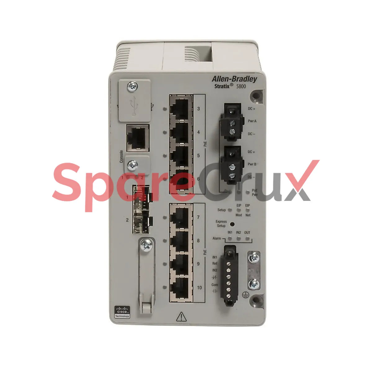 1783-MMS10 | ALLEN BRADLEY | Stratix 2500 Lightly Managed Ethernet Switch with 10 Fast Ethernet ports.