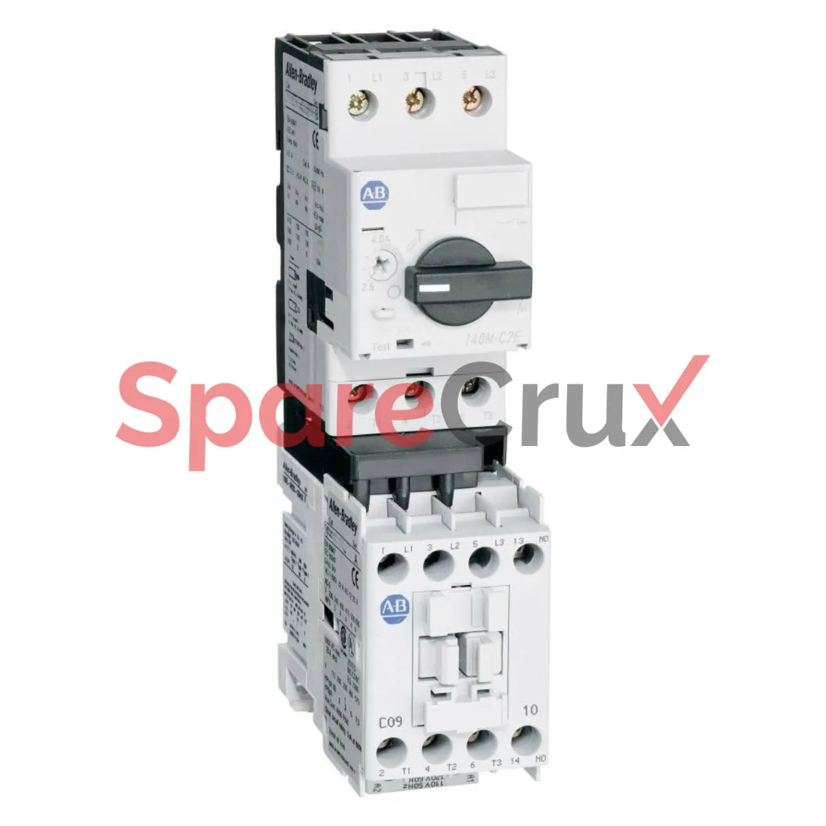 190E-C09EJ10-CB25X | ALLEN BRADLEY | 190E Eco Starter: 9 Amp Contactor, 1 N.O. Auxiliary Contact, 24V DC with Electronic Coil, 140MT-C3E Motor Protection Circuit Breaker (C-Frame), 1.6 - 2.5 A