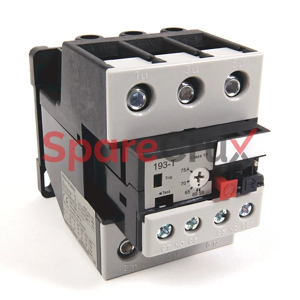 193-T1DC75P | ALLEN BRADLEY | Relais de surcharge bimétallique CEI 60,0-75,0 A avec adaptateur de montage sur panneau