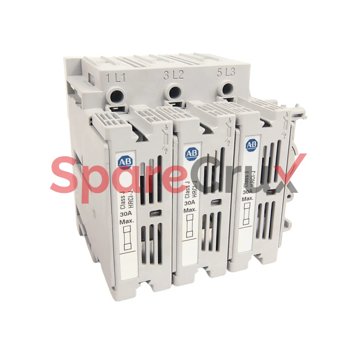 194R-J30-1753-PBN1 | ALLEN BRADLEY | 30A Fused Disconnect Switch, 3-Pole, Open, UL Class J Fuse, Black Handle, No Shaft