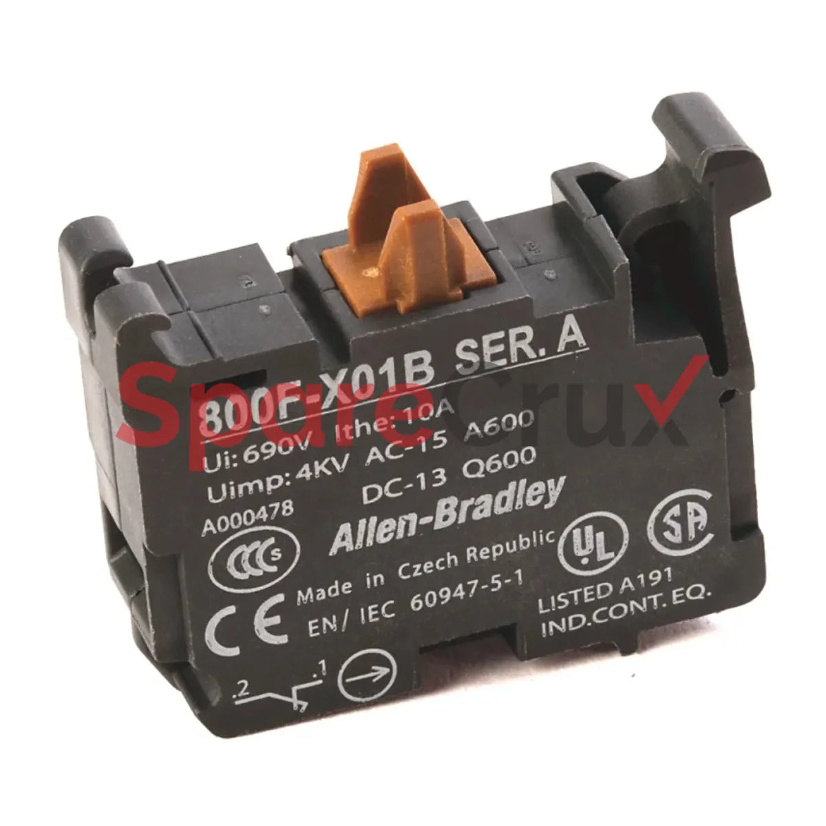 800F-MX01B | ALLEN BRADLEY | 22mm Back of Panel Composite 800F PB