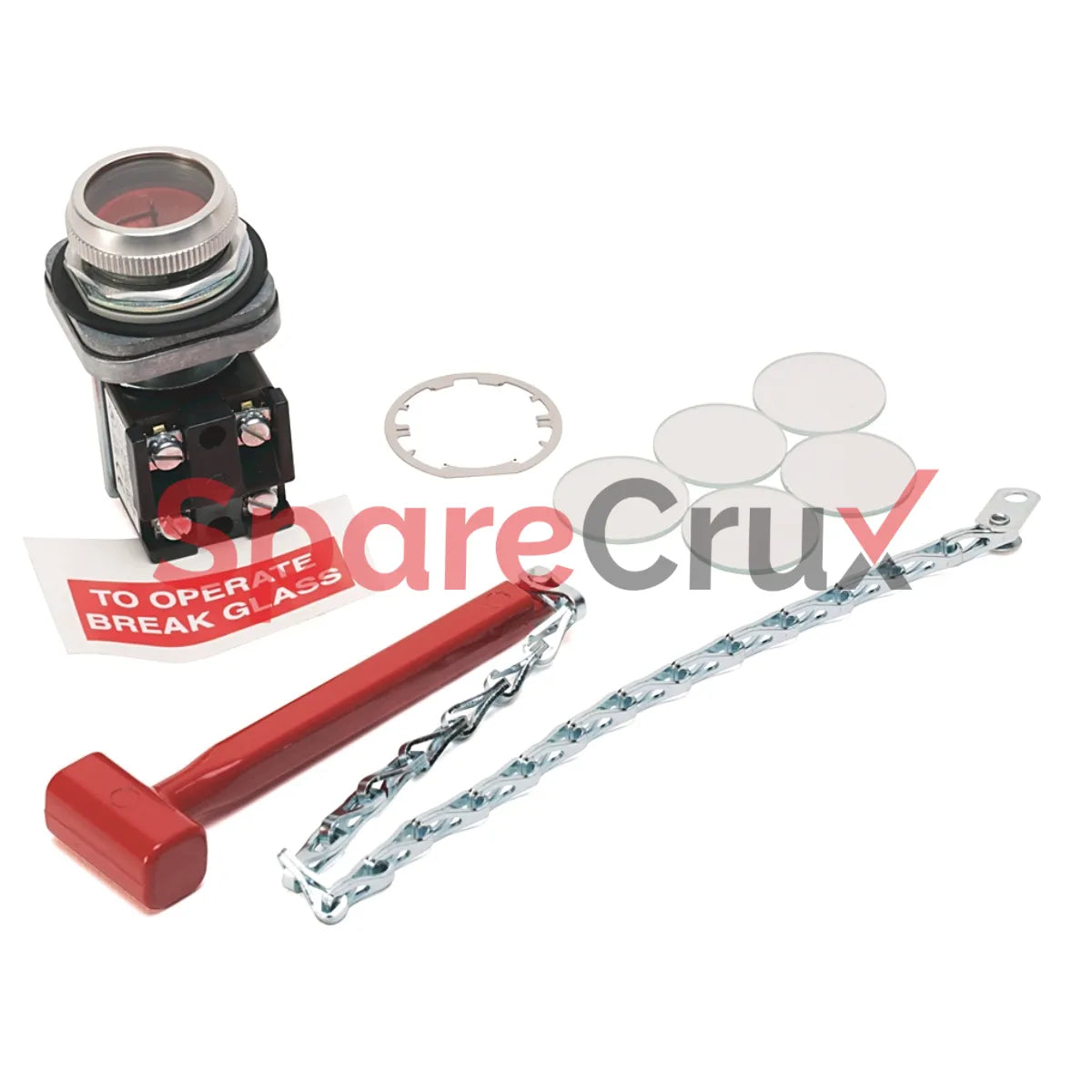 800T-S6M | ALLEN BRADLEY | 30mm Break Glass Kit 800T PB