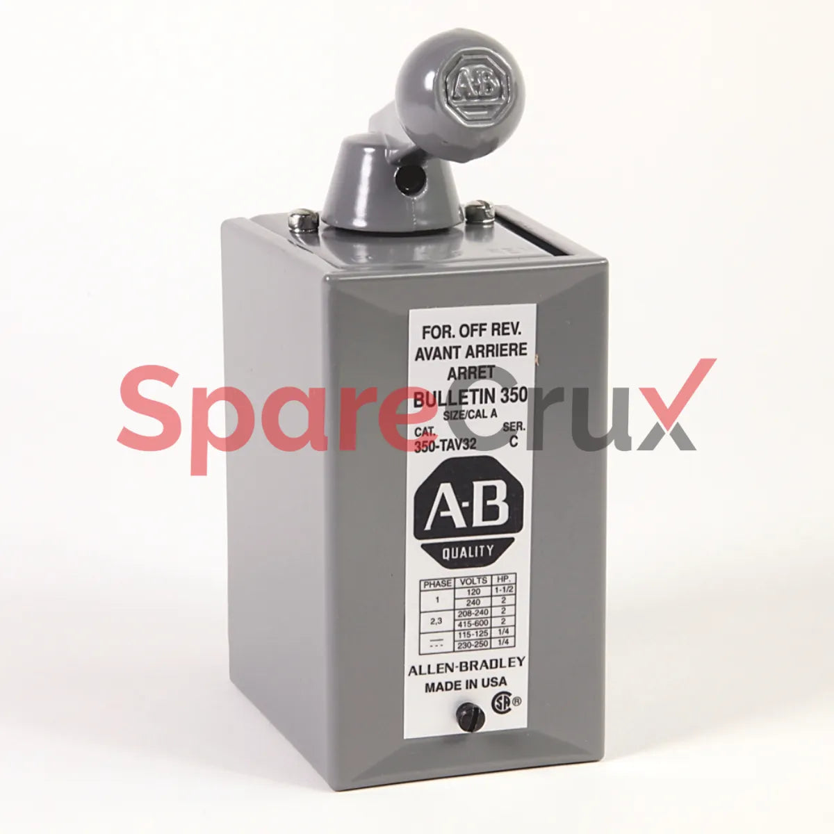 350-TAV32 | ALLEN BRADLEY | Reversing Drum Switch