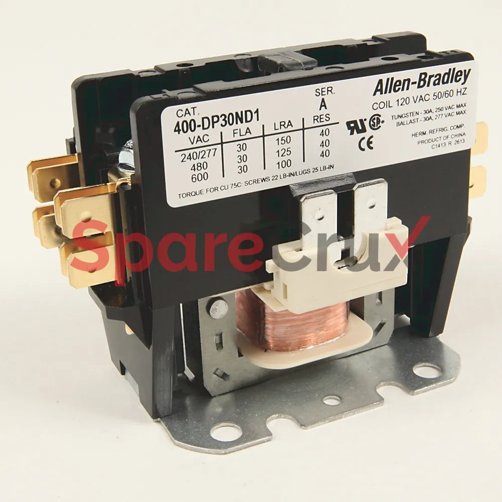 400-DP30ND1 | ALLEN BRADLEY | 30 Amp Definite Purpose Contactor