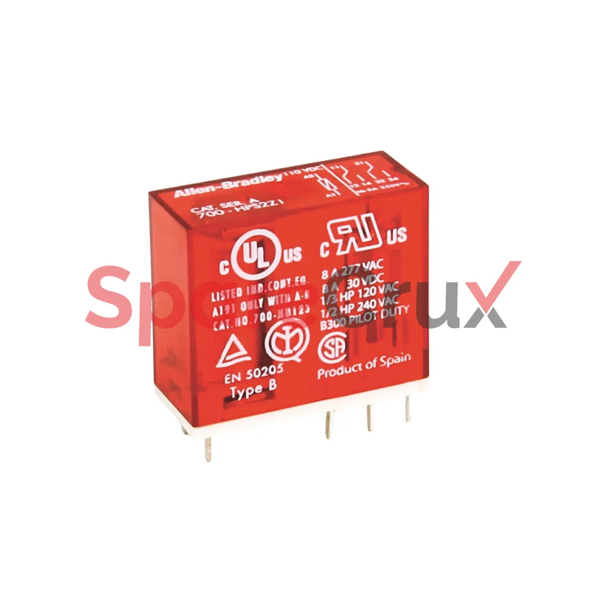 700-HPSXZ1 | ALLEN BRADLEY | 110V  DPDT PCB Style 2P Safety Relay