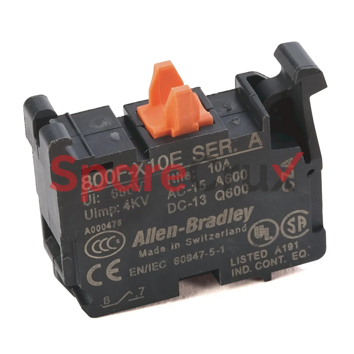 800F-X10E | ALLEN BRADLEY | 22mm Contact Block 800F PB