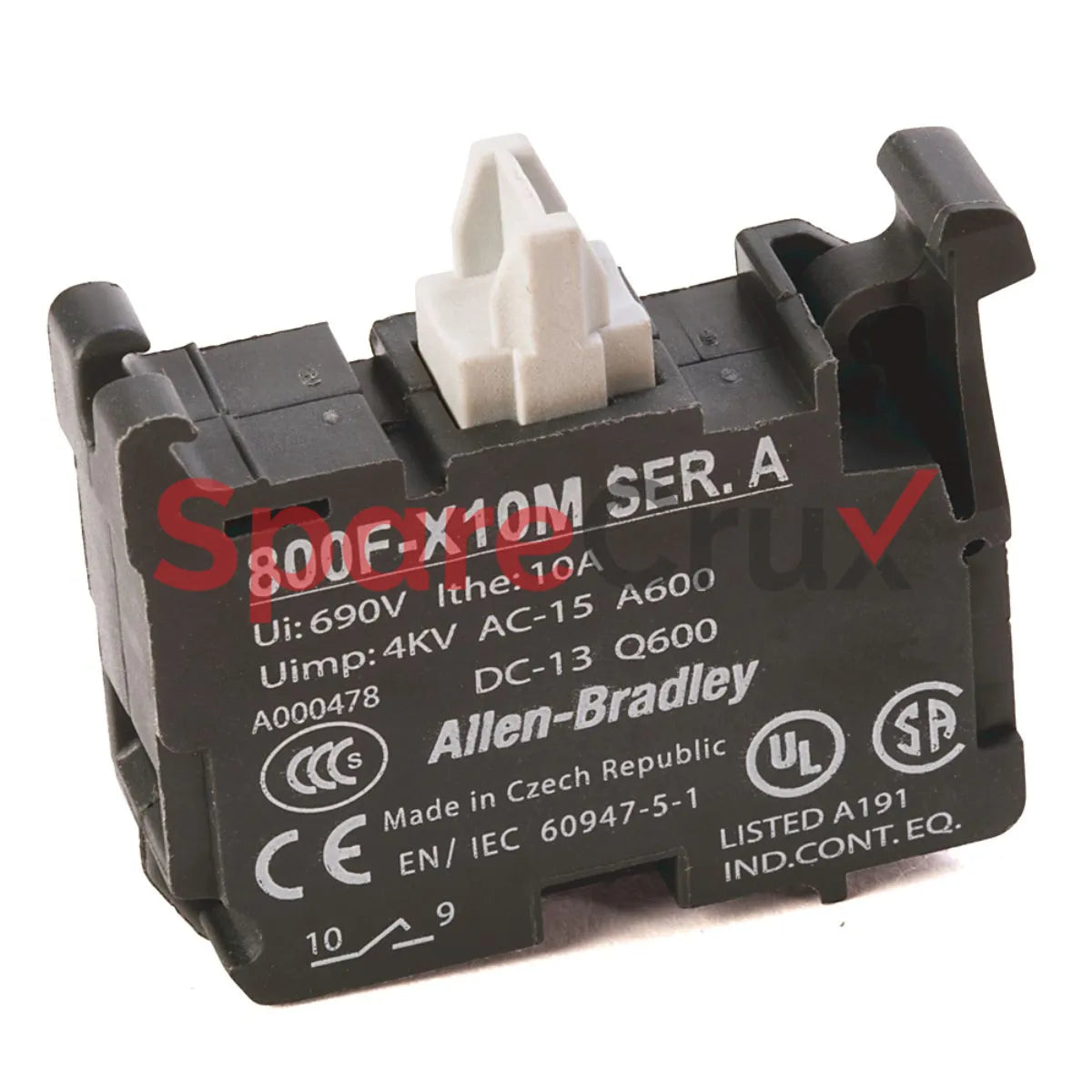 800F-X10M | ALLEN BRADLEY | 800F Contact Block