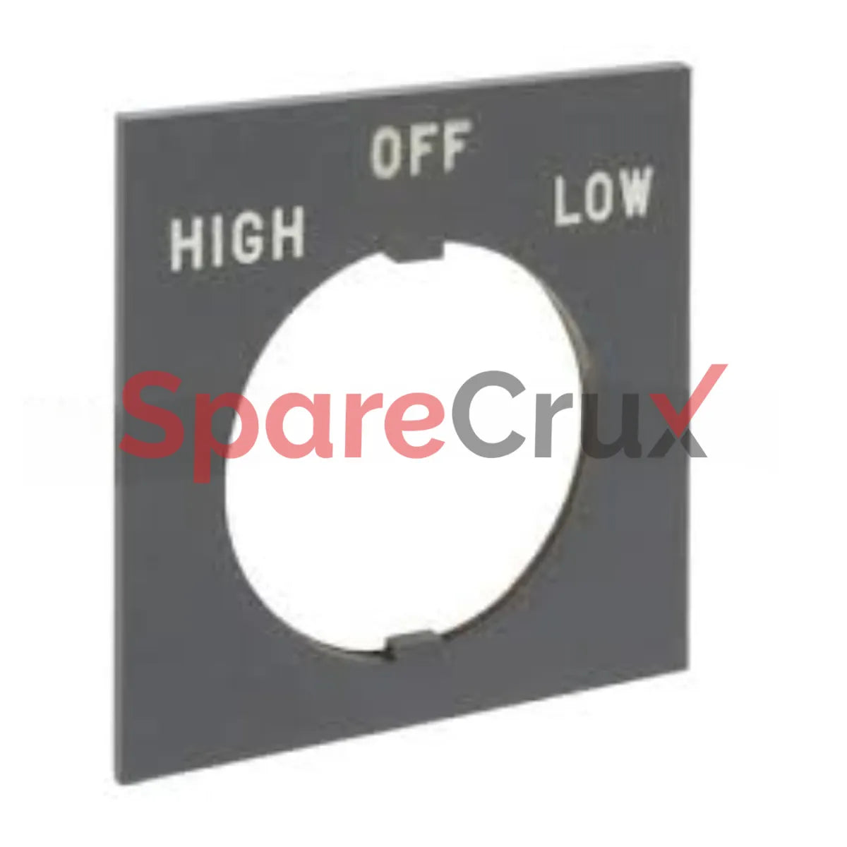 800H-W155 | ALLEN BRADLEY | 30mm 800H HIGH-OFF-LOW Grey Legend Plate