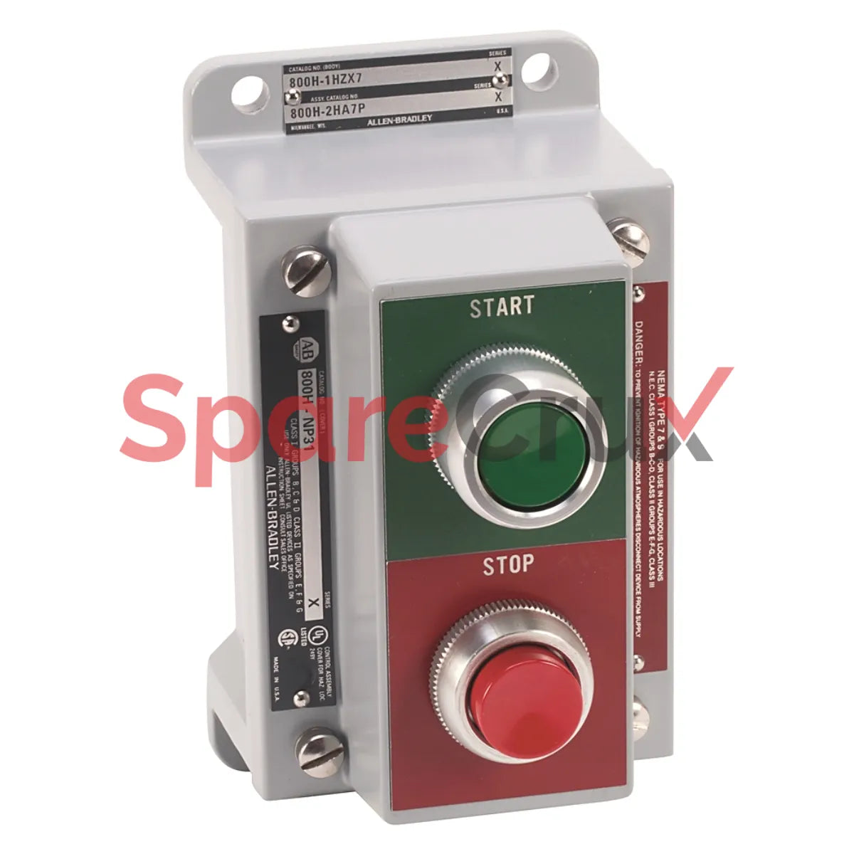 800H-2HG7PW | ALLEN BRADLEY | 800H Push-Button Station