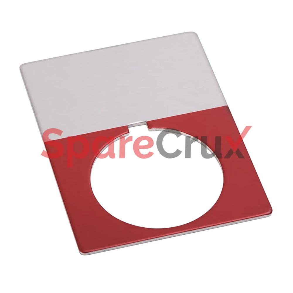 800T-X621J | ALLEN BRADLEY | Plaque de légende Jumbo vierge rouge 30 mm 800T