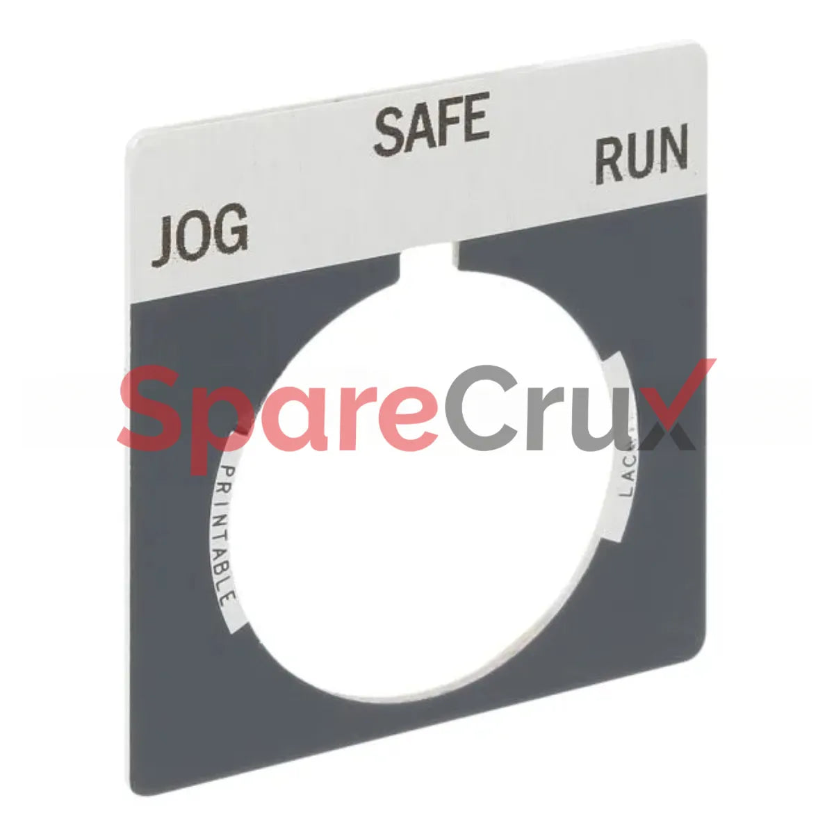 800T-X522 | ALLEN BRADLEY | 30mm 800T JOG-SAFE-RUN Legend Plate