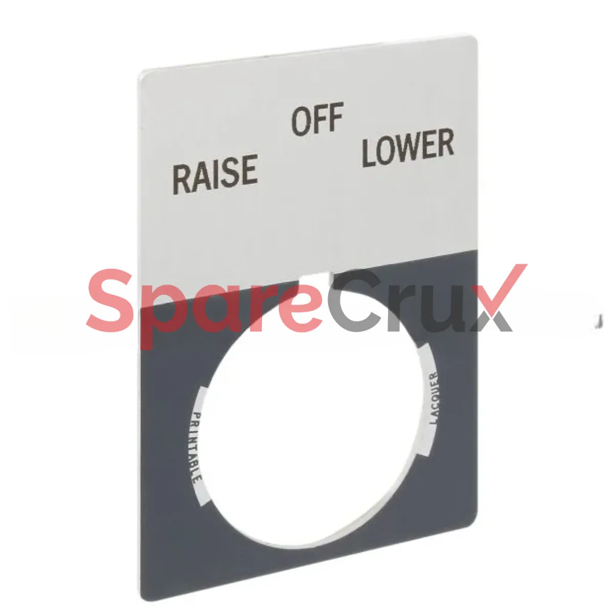 800T-X537J | ALLEN BRADLEY | 30mm 800T RAISE-OFF-LOWER Legnd Plate