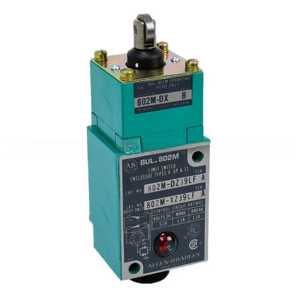802M-DZJ9LF | ALLEN BRADLEY | Factory Sealed Limit Switch