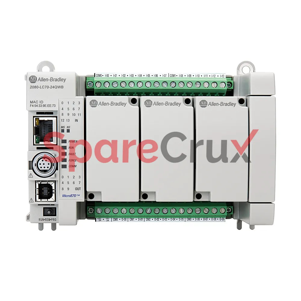 2080-LC70-24QWBK | ALLEN BRADLEY | Micro870 24 I/O EtherNet/IP Controller