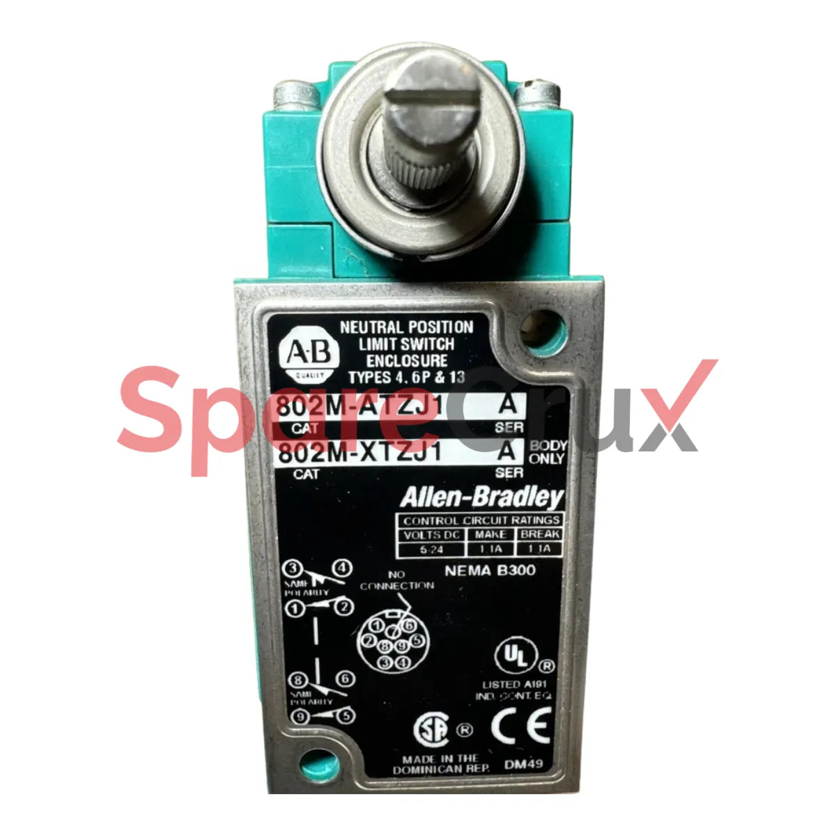 802M-ATZJ1 | ALLEN BRADLEY | Factory Sealed Limit Switch