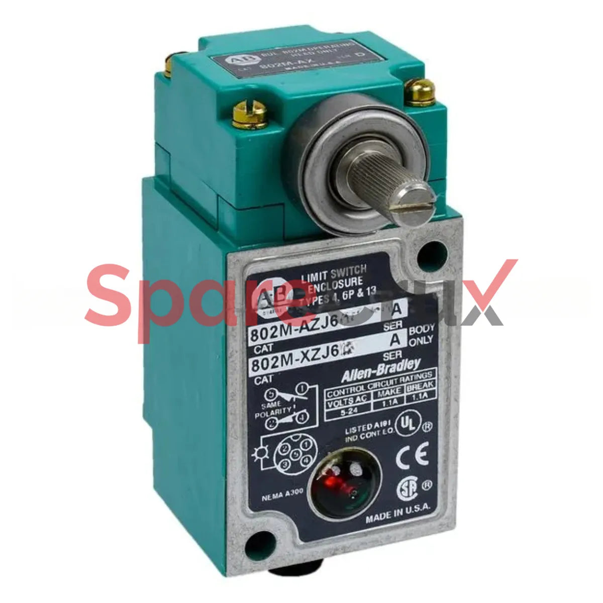 802M-AZJ6 | ALLEN BRADLEY | Interrupteur de fin de course scellé en usine