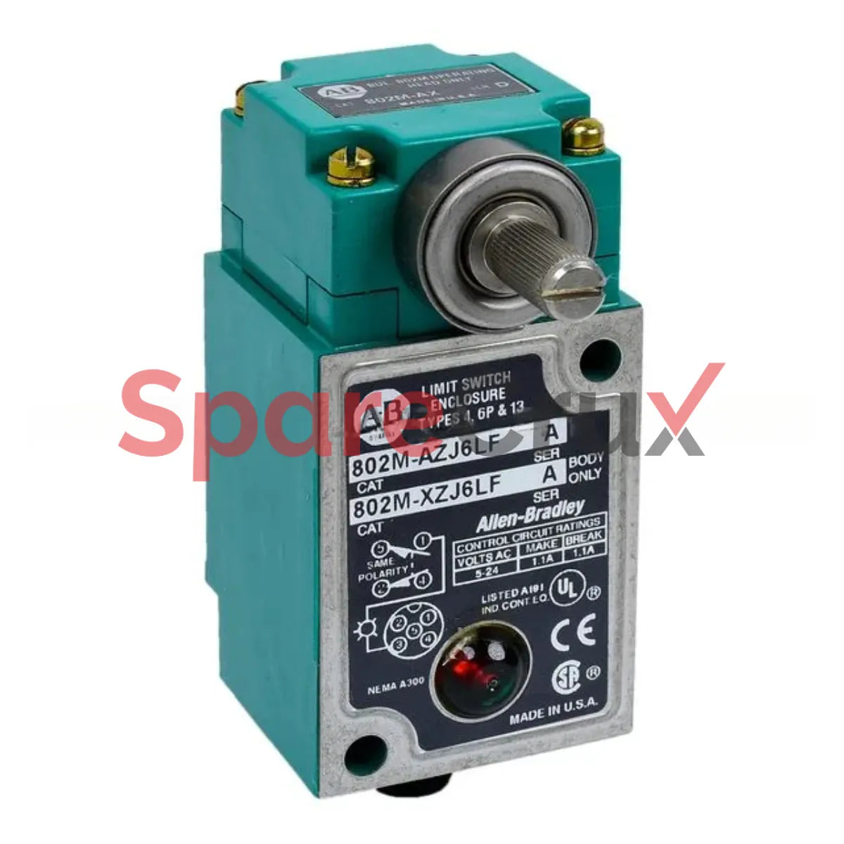 802M-AZJ6LF | ALLEN BRADLEY | Interrupteur de fin de course scellé en usine