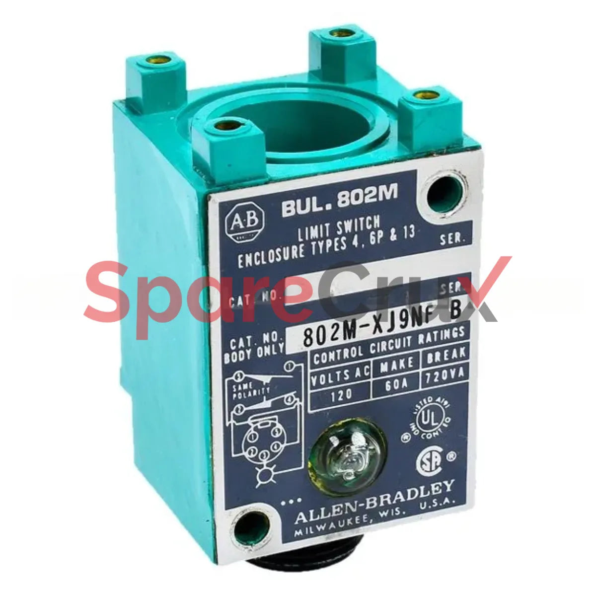 802M-XJ9NF | ALLEN BRADLEY | Factory Sealed Limit Switch