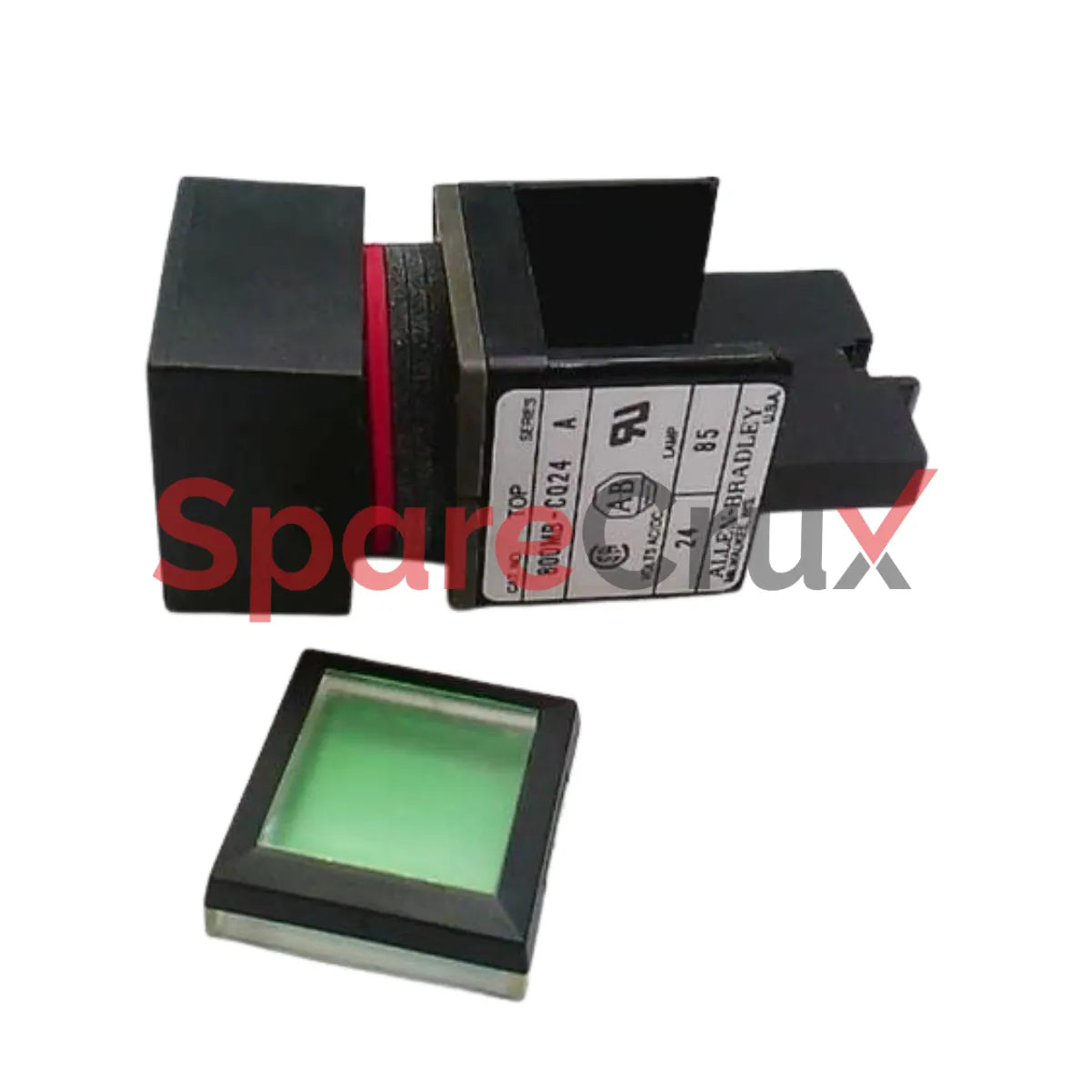 800MB-CQA24GB | ALLEN BRADLEY | Green Lens 22.5 mm Square PB