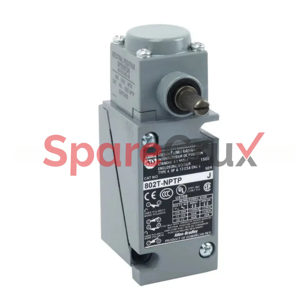 802T-NPTP1 | ALLEN BRADLEY | Metal Plug-In Oiltight Limit Switch