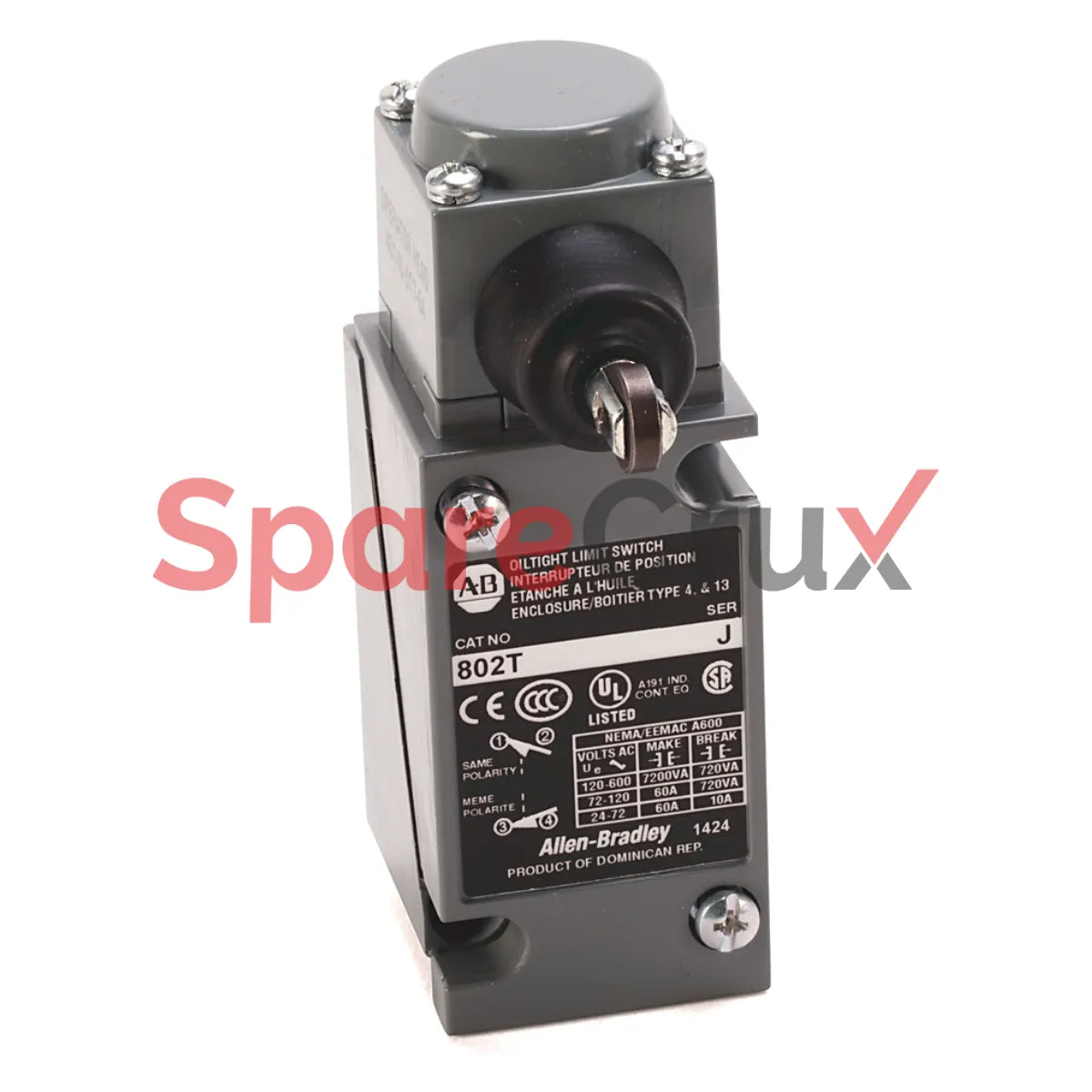 802T-KPE | ALLEN BRADLEY | Metal Plug-In Oiltight Limit Switch