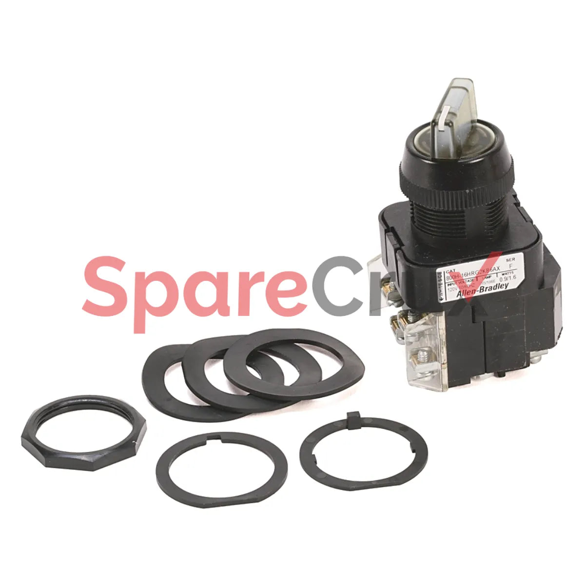 800HC-24HRW2KB6AX | ALLEN BRADLEY | 30mm Selector Switch 800H PB