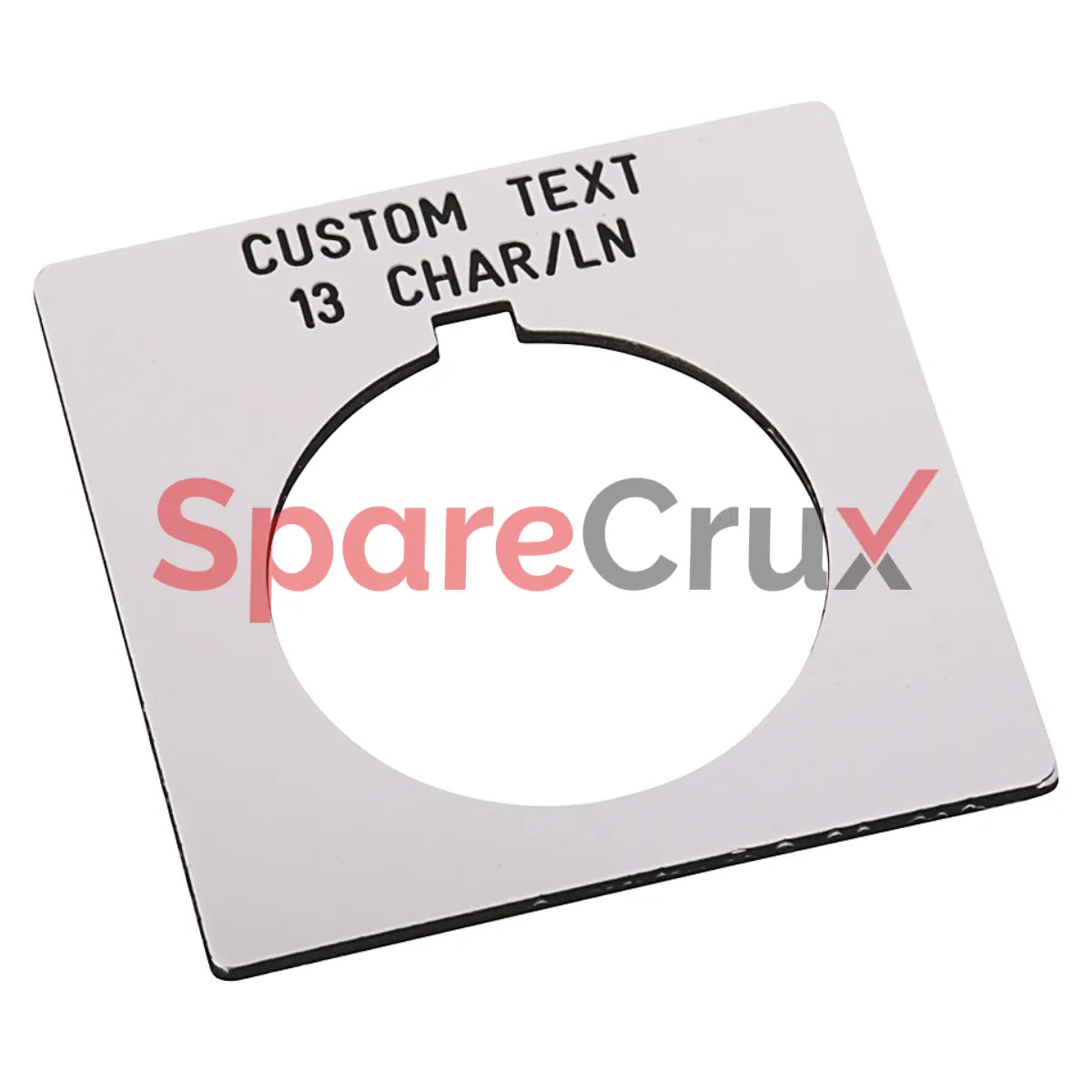 800H-W500E | ALLEN BRADLEY | 30mm 800H White Custom Text Legend Plate