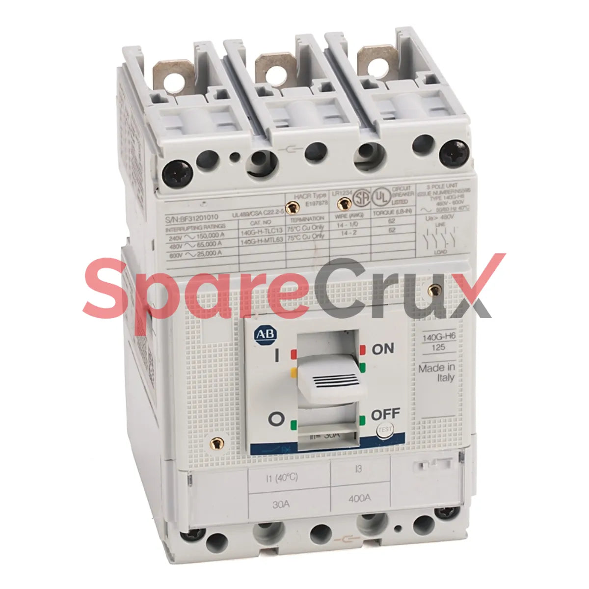 140G-H6C3-C35 | ALLEN BRADLEY | 140G 125A Frame Molded Case Ckt-Bkr