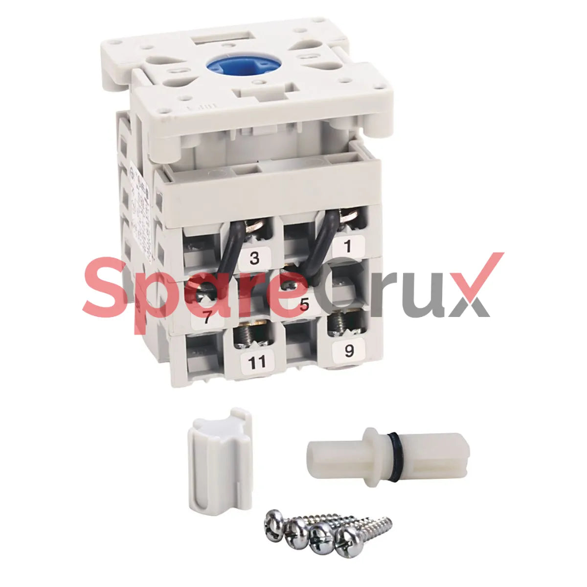 194L-A12-8251 | ALLEN BRADLEY | 12A Load Switch, Open - Base/DIN Rail, Ammeter 0-1-2-3 45°, 1 Pole