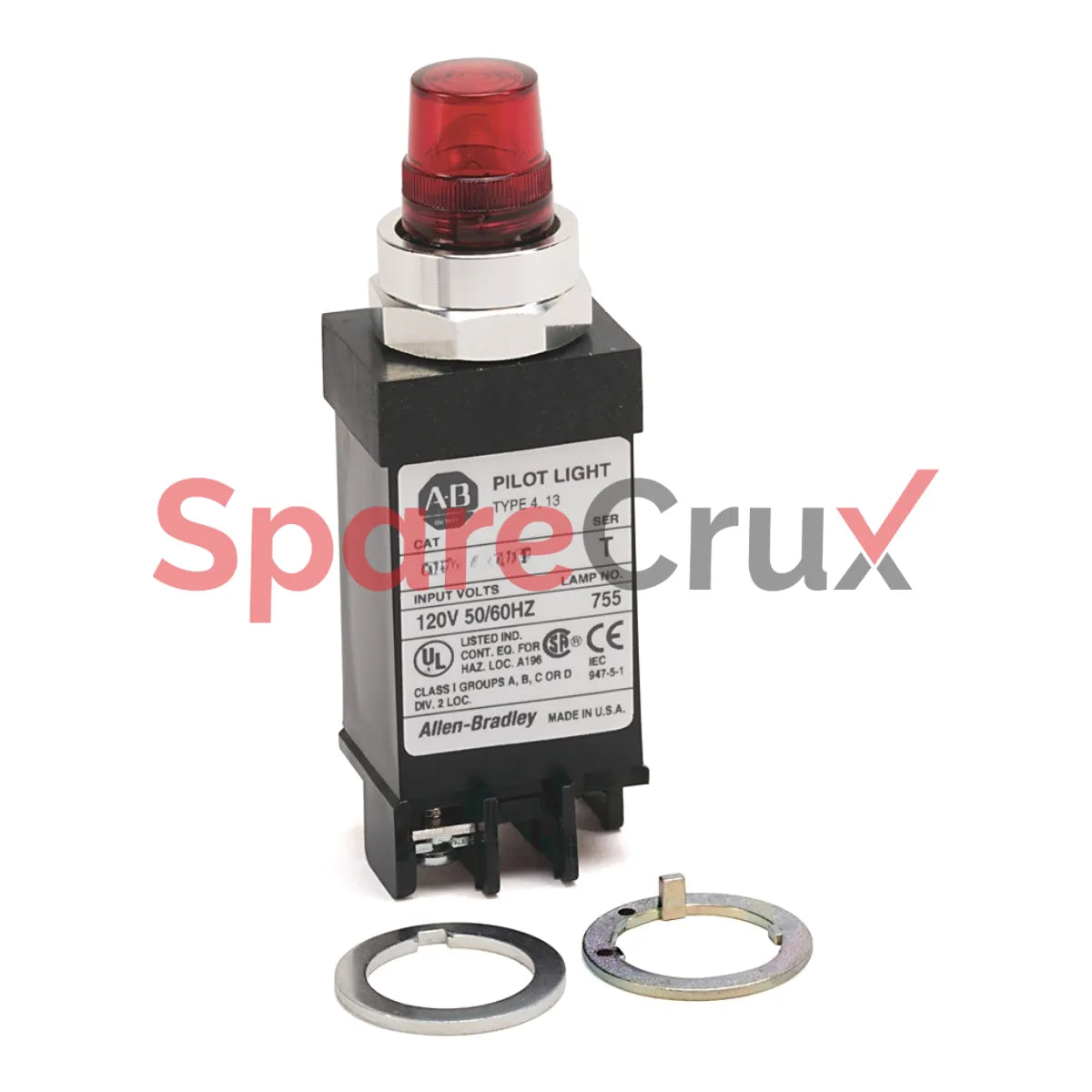 800T-QS24R | ALLEN BRADLEY | 18mm Pilot Light 800T PB