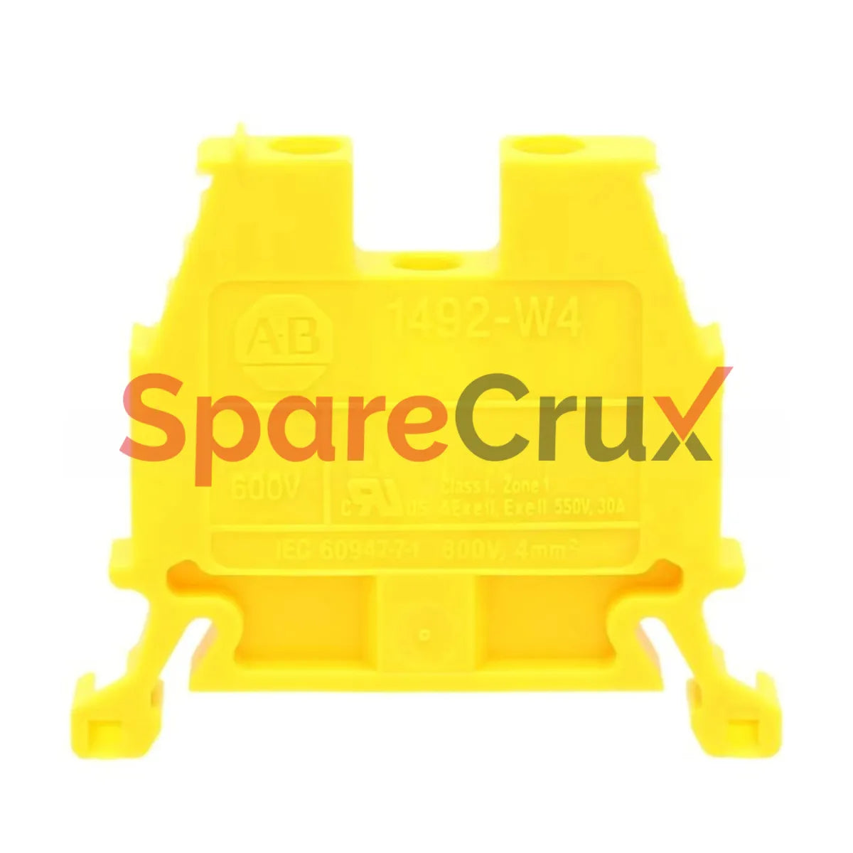 1492-W4TW-Y | ALLEN BRADLEY | SPM Terminal Block, 4mm, Twist Lock Type, Yellow, High-Quality Wiring Solution for Secure Electrical Connections